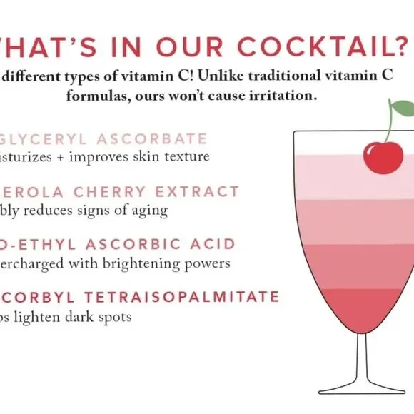 FARMACY Very Cherry Bright Vitamin C Serum 0.34 Oz - Picture 4 of 5